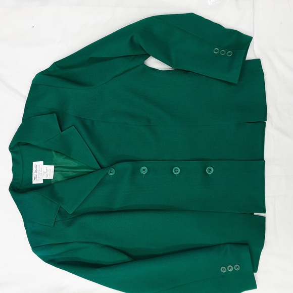 Toni Marie Vintage Woman's Teal Blue Jacket Size 12 Made USA - Picture 1 of 8